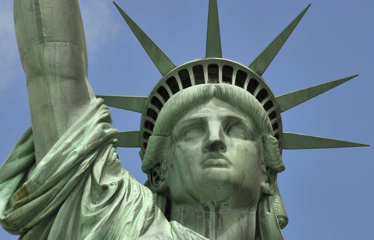 Statue Of Liberty Face Closeup