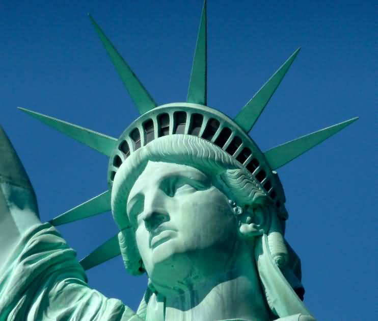 Statue Of Liberty Face Closeup