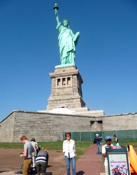 Statue Of Liberty View From Island
