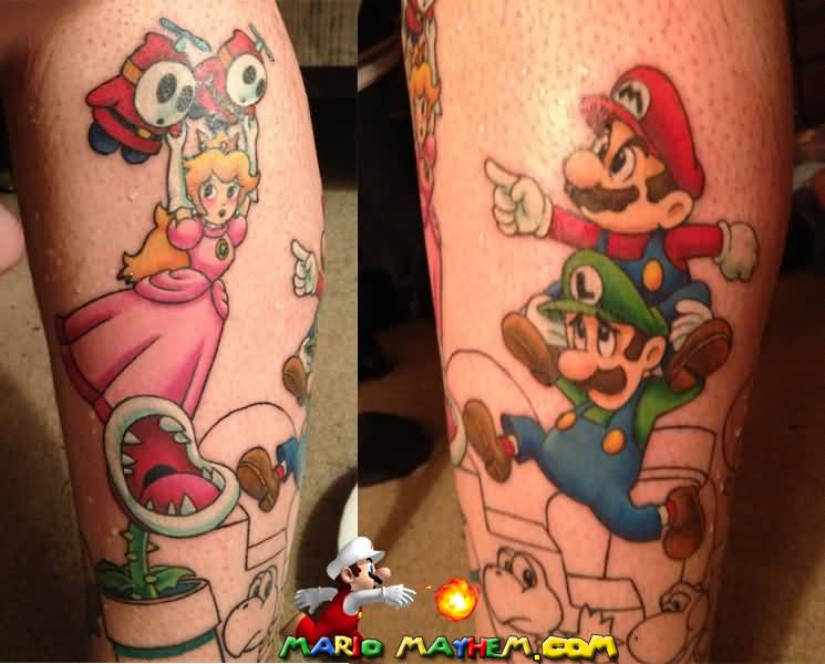 Super Mario Bros Vs Evil Tattoo