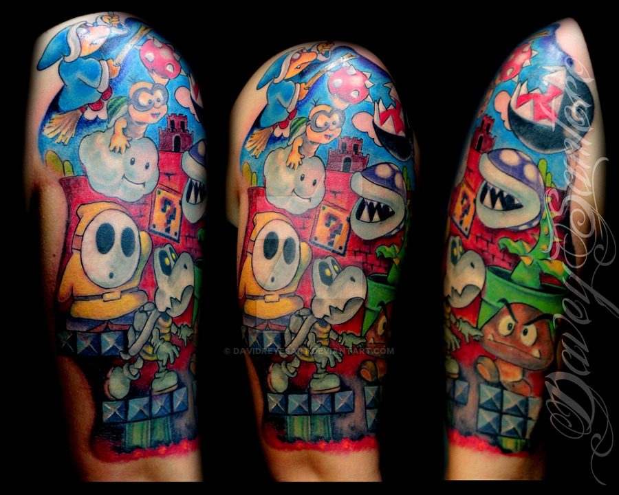 Super Mario Villians Tattoo By Davidreyesart D4sld8p