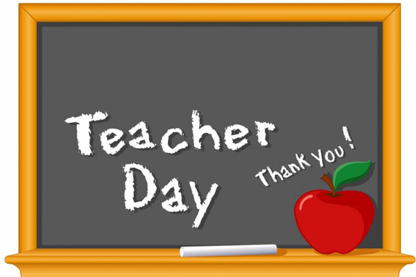 Teachers Day Thank You Apple Illustration