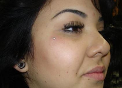 Teardrop Microdermal Piercing For Women