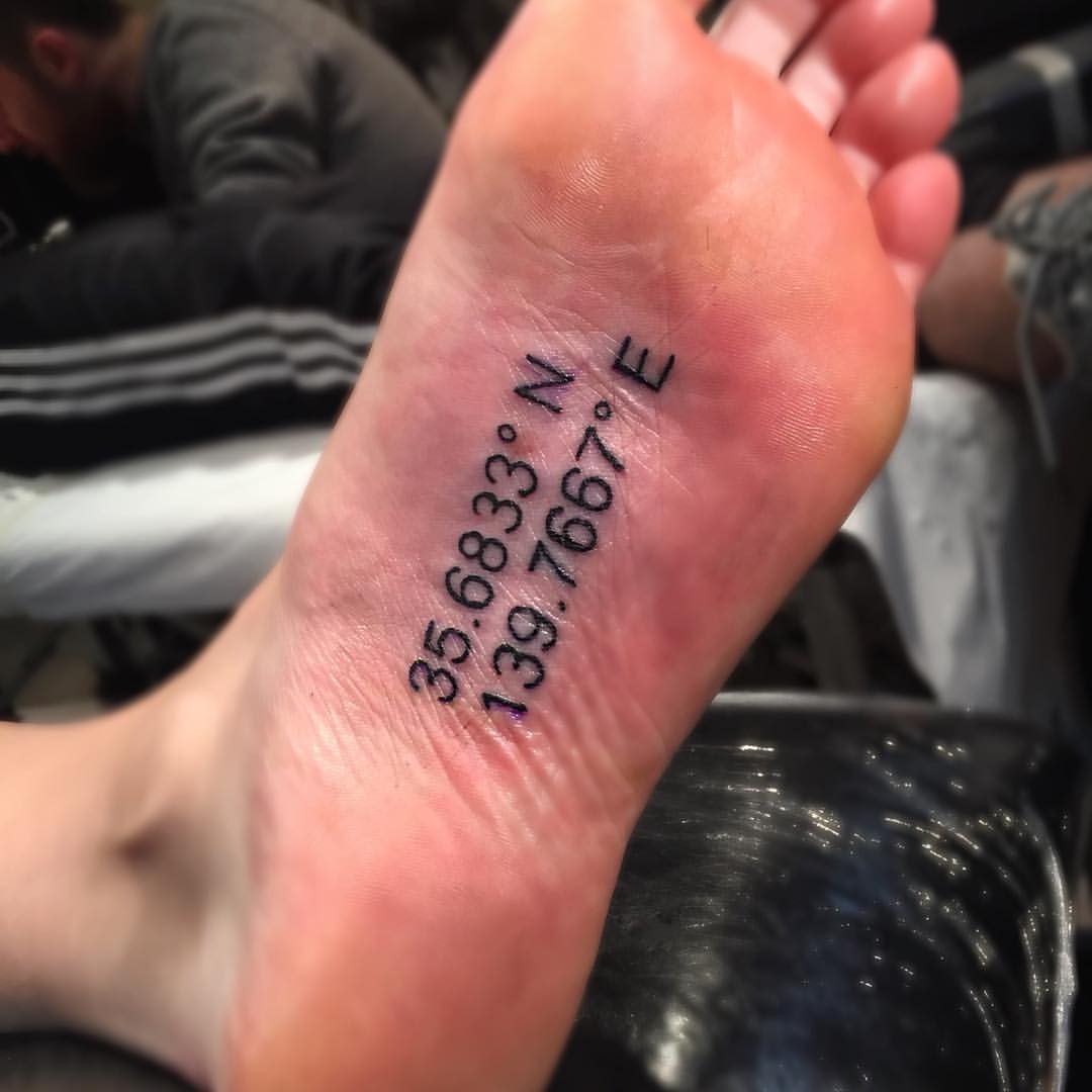 Temperature Sole Of Foot Tattoo