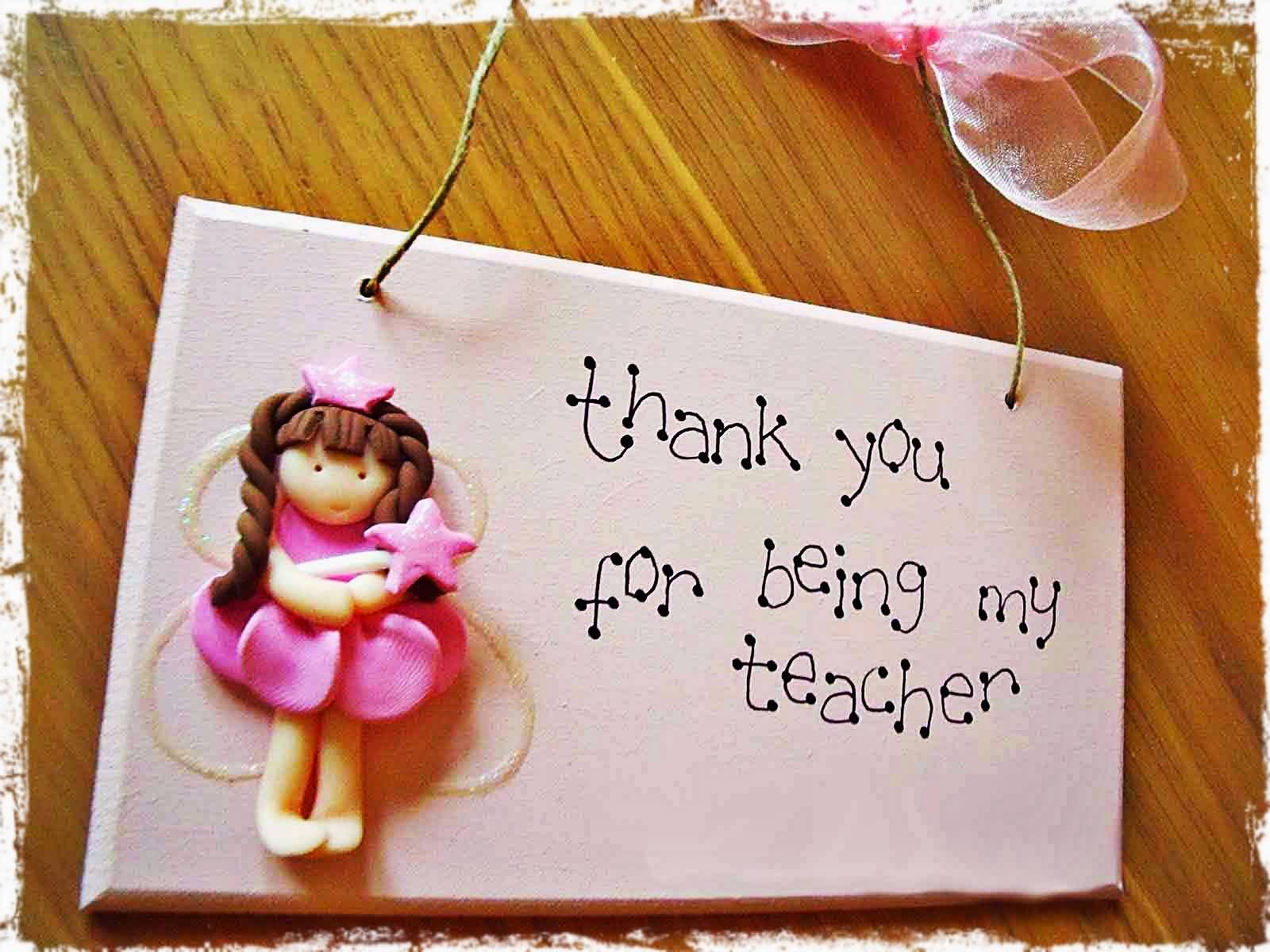 Thank You For Being My Teacher Happy Teachers Day Greeting Card