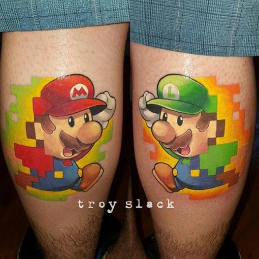 Wonderful Mario And Luigi Tattoo