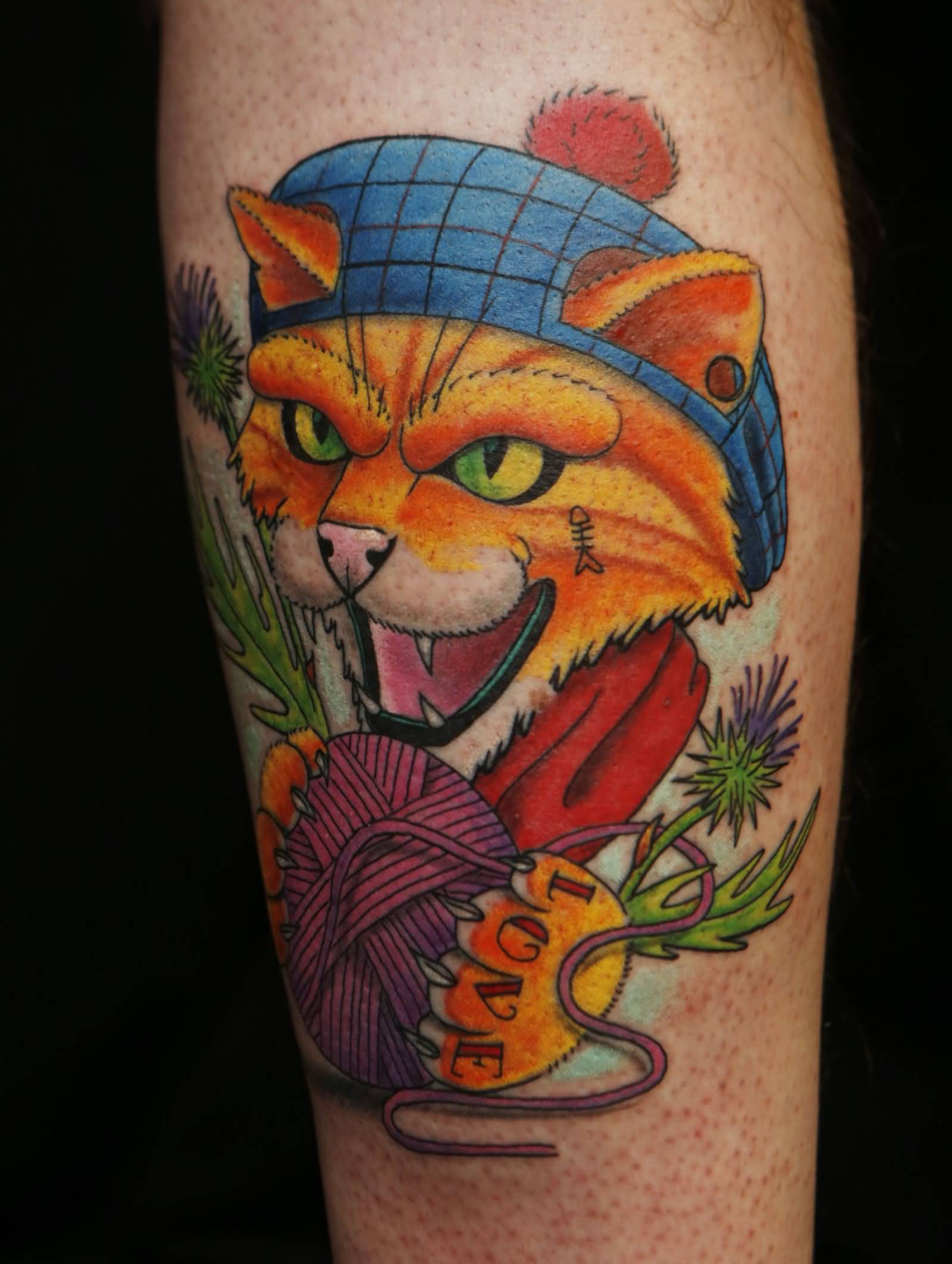 Wonderful Scottish Theme Tattoo On Arm