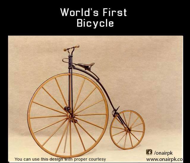 World's First Bicycle