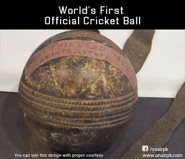 World's First Official Cricket Ball