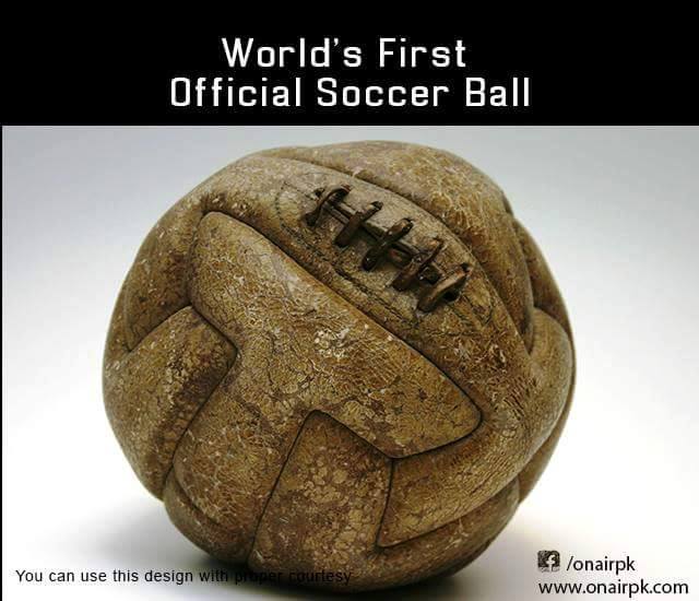 World's First Official Soccer Ball