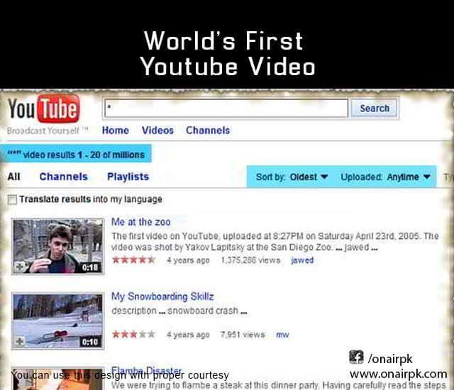 World's First YouTube Video