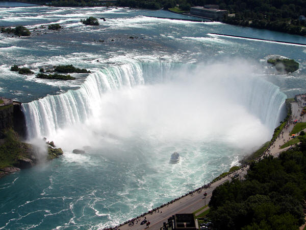 Adorable Aerial View Of Niagara Falls