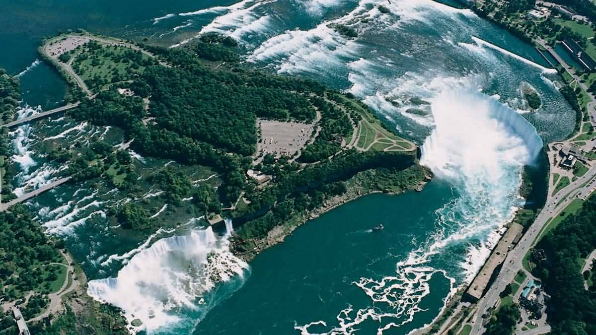 Aerial View Of Niagara Falls