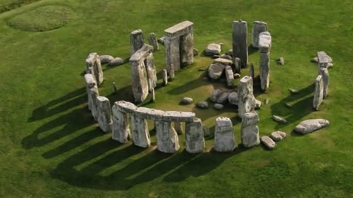 Aerial View Of Stonehenge Circle Picture