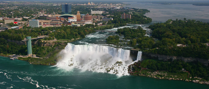 Aerial View Of The Beautiful Niagara Falls