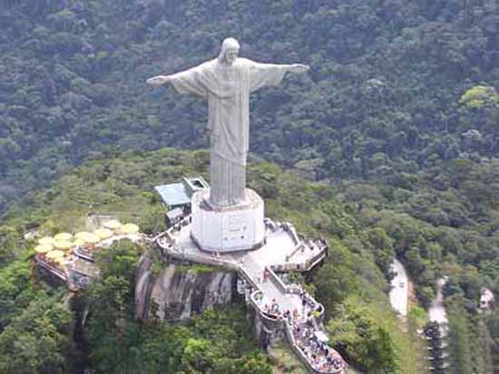 Aerial View Of The Christ The Redeemer Statue