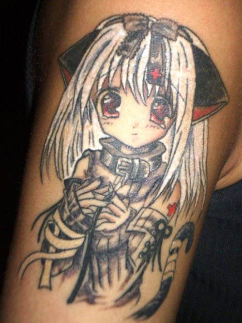 Anime Girl Tattoo By Manga Tattoo