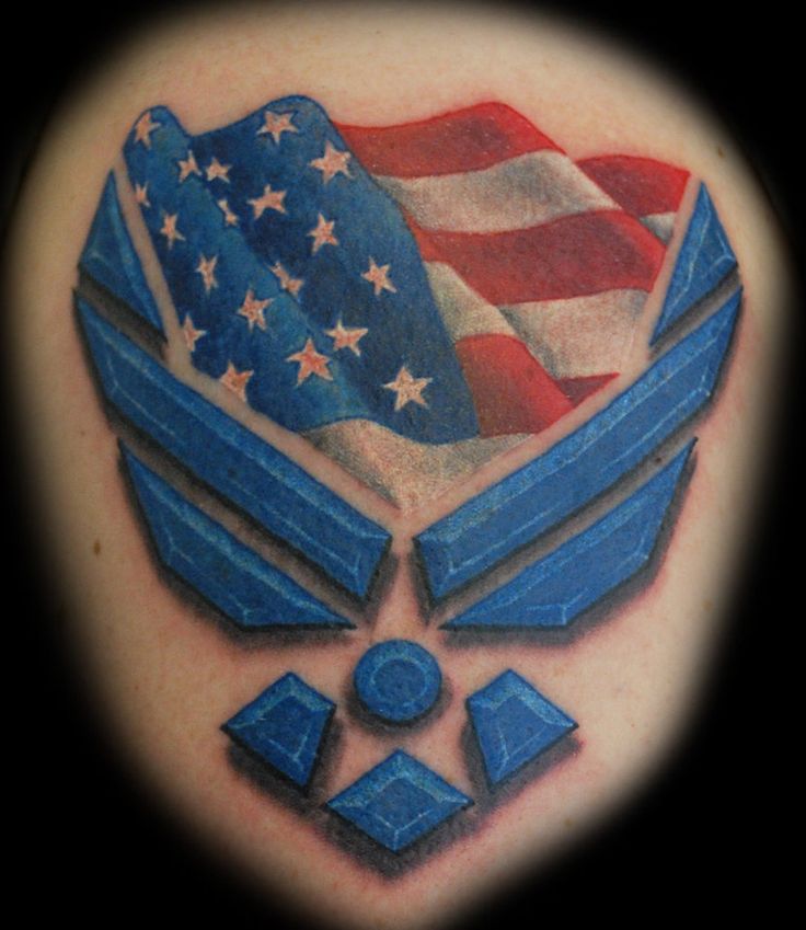 Awesome American Flag Tattoo