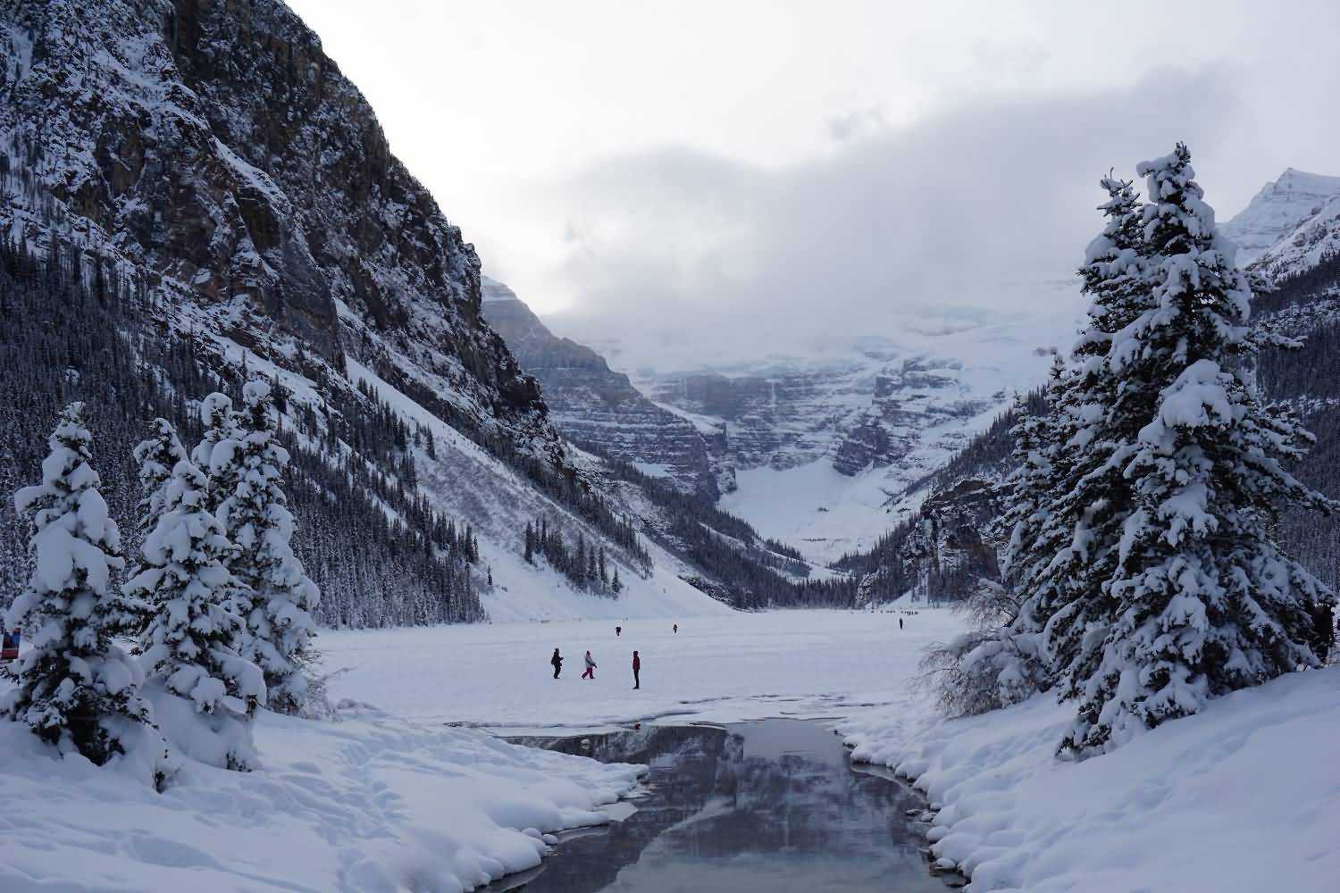 Banff And Lake Louise In Winter Season
