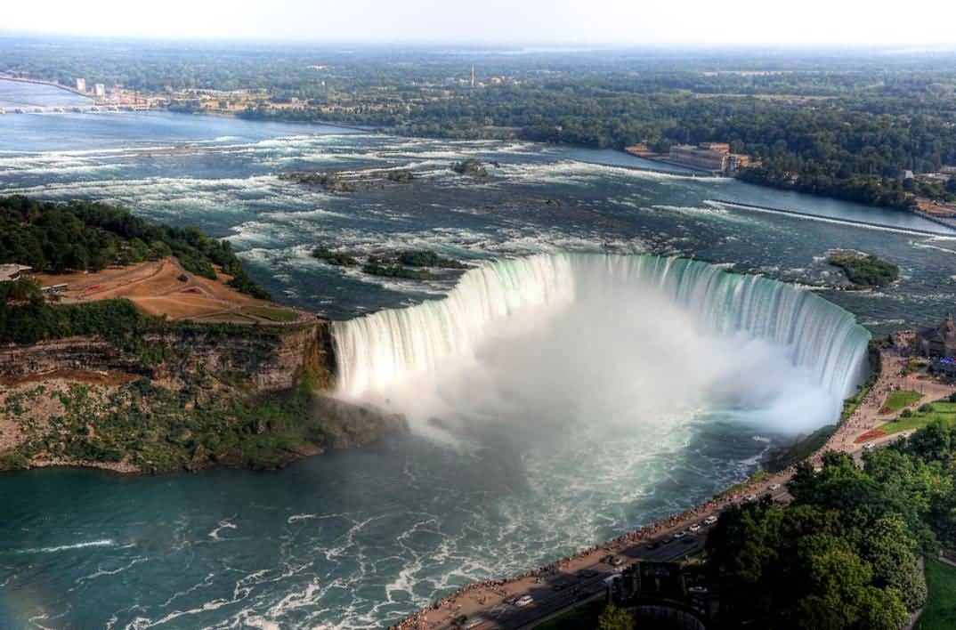 Beautiful Aerial Picture Of The Niagara Falls