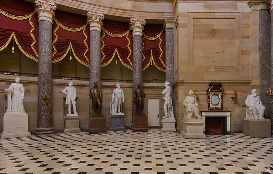 Beautiful Statues Inside United States Capitol