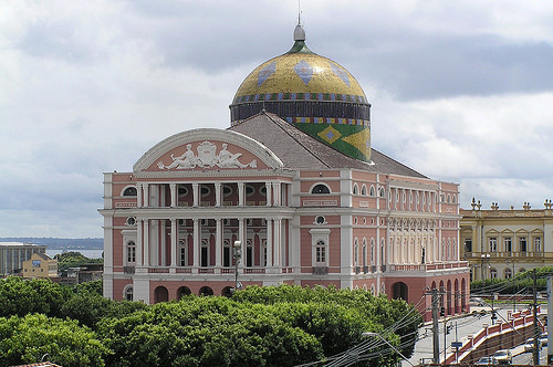 Beautiful View Of Amazon Theatre In Manaus