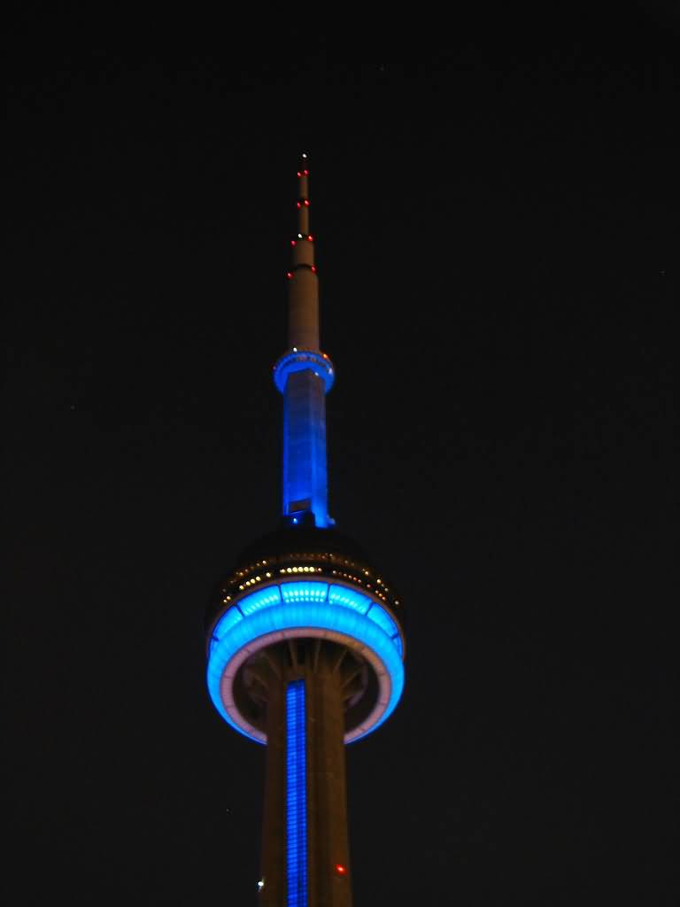 Beautiful View Of CN Tower At Night