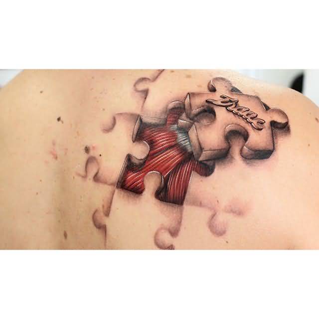 Best 3D Missing Puzzle Tattoo