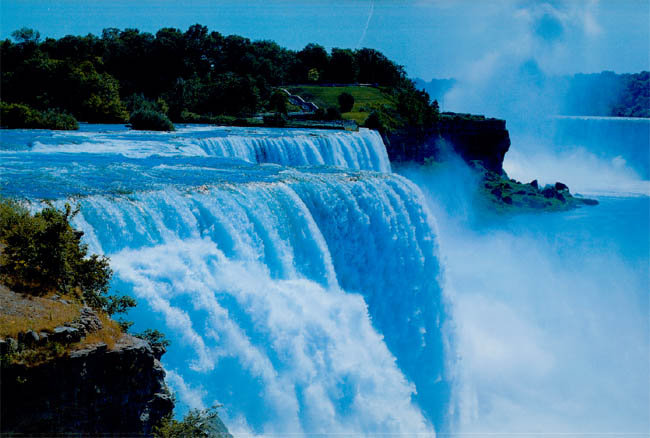 Blue Water Of The Niagara Falls