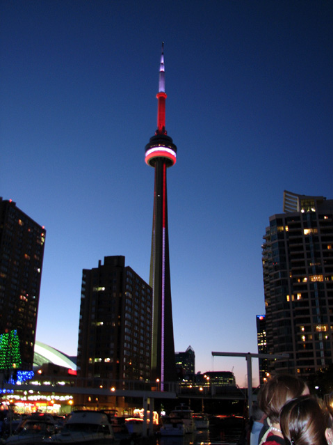 CN Tower Looks Amazing With Night Lights