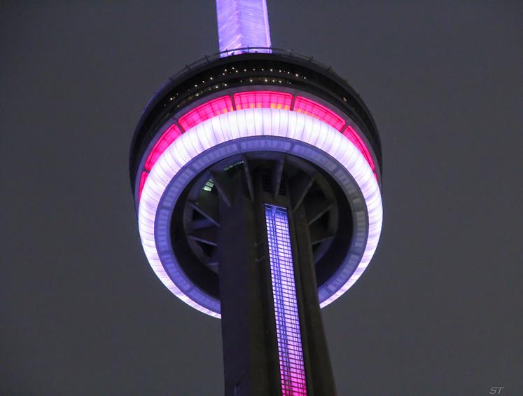 CN Tower Looks Amazing With Night Lights