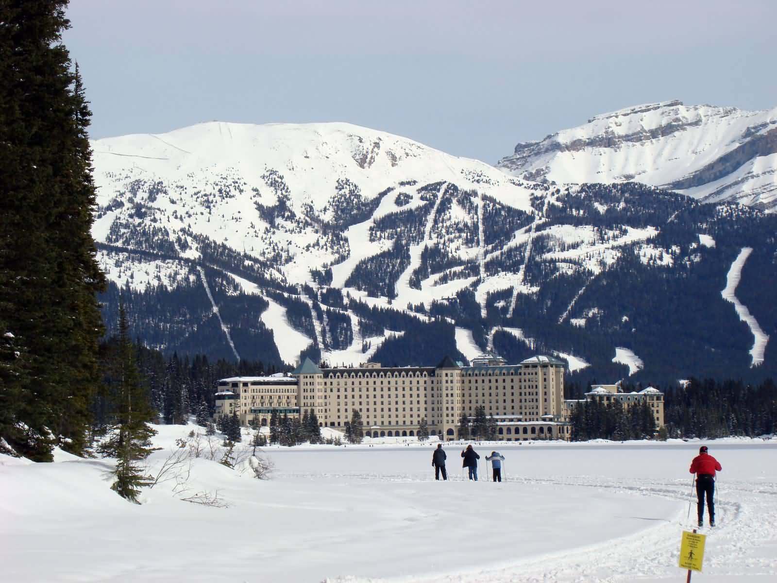 Chateau Lake Louise During Winter