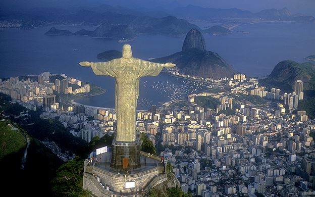 Christ The Redeemer At Night