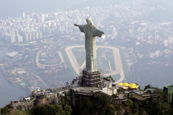 Christ The Redeemer Is A Statue Of Jesus Christ In Rio de Janeiro, Brazil