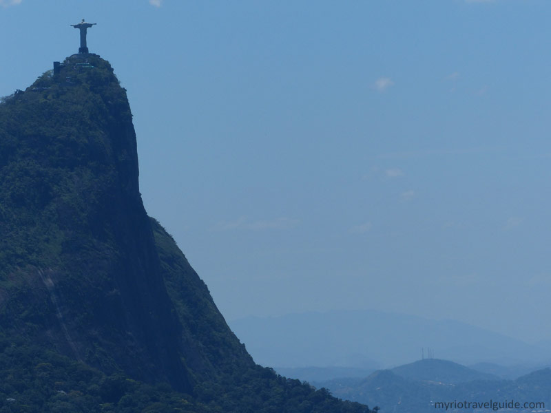 Christ The Redeemer Statue On Corcovado Mountain In Brazil