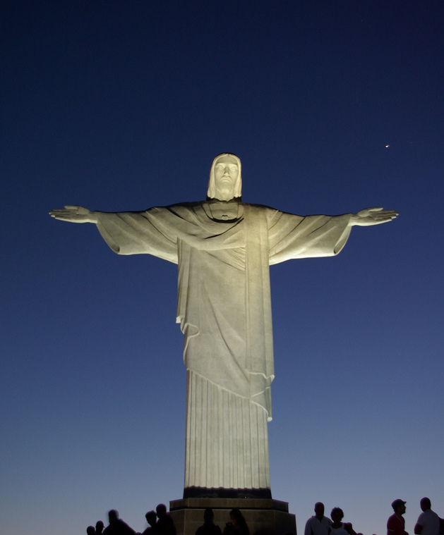 Christ The Redeemer View At Night