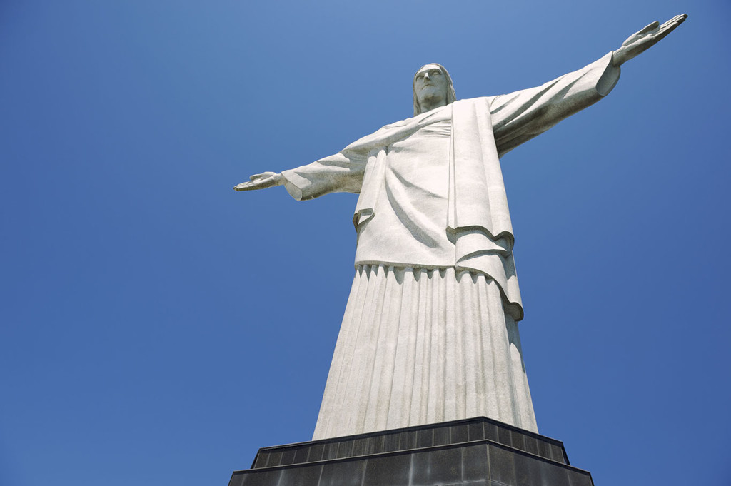 Corcovado Christ the Redeemer Rio de Janeiro Brazil Pedestal