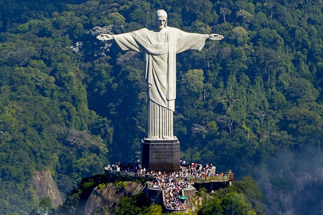 Christ the Redeemer Statue At The Corcovado Mountain