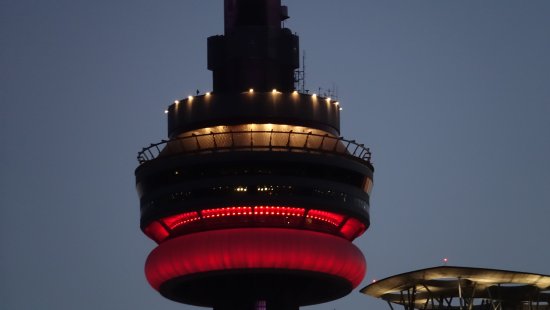 Closeup Of CN Tower During Night Picture