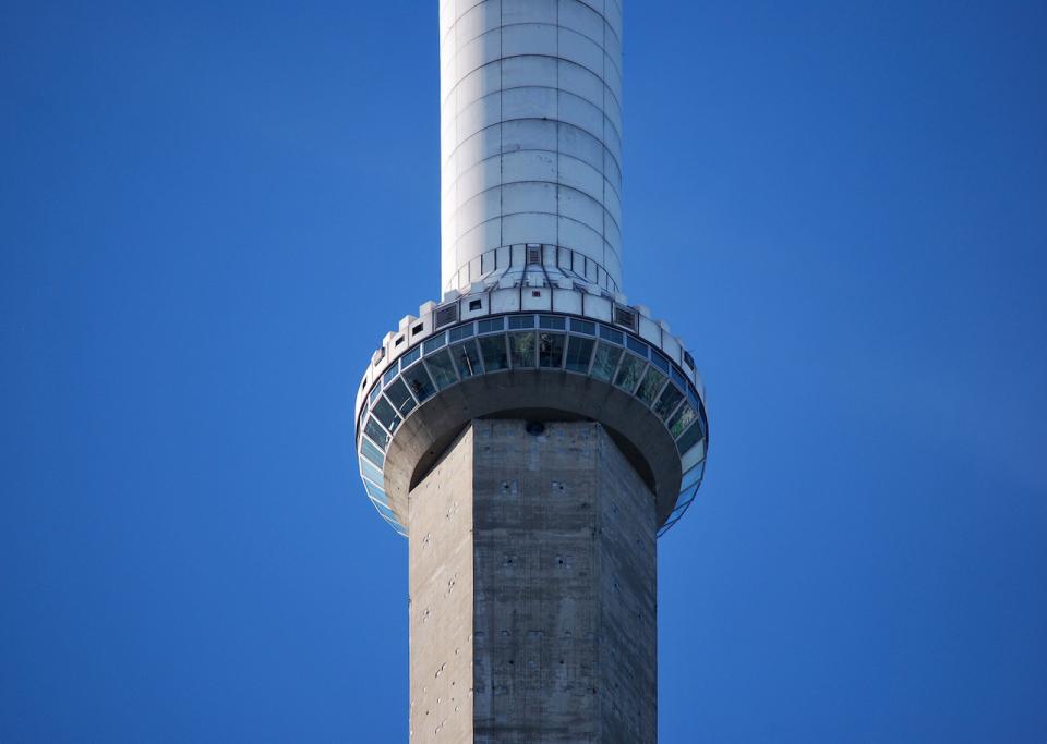Closeup Of Skypod At CN Tower