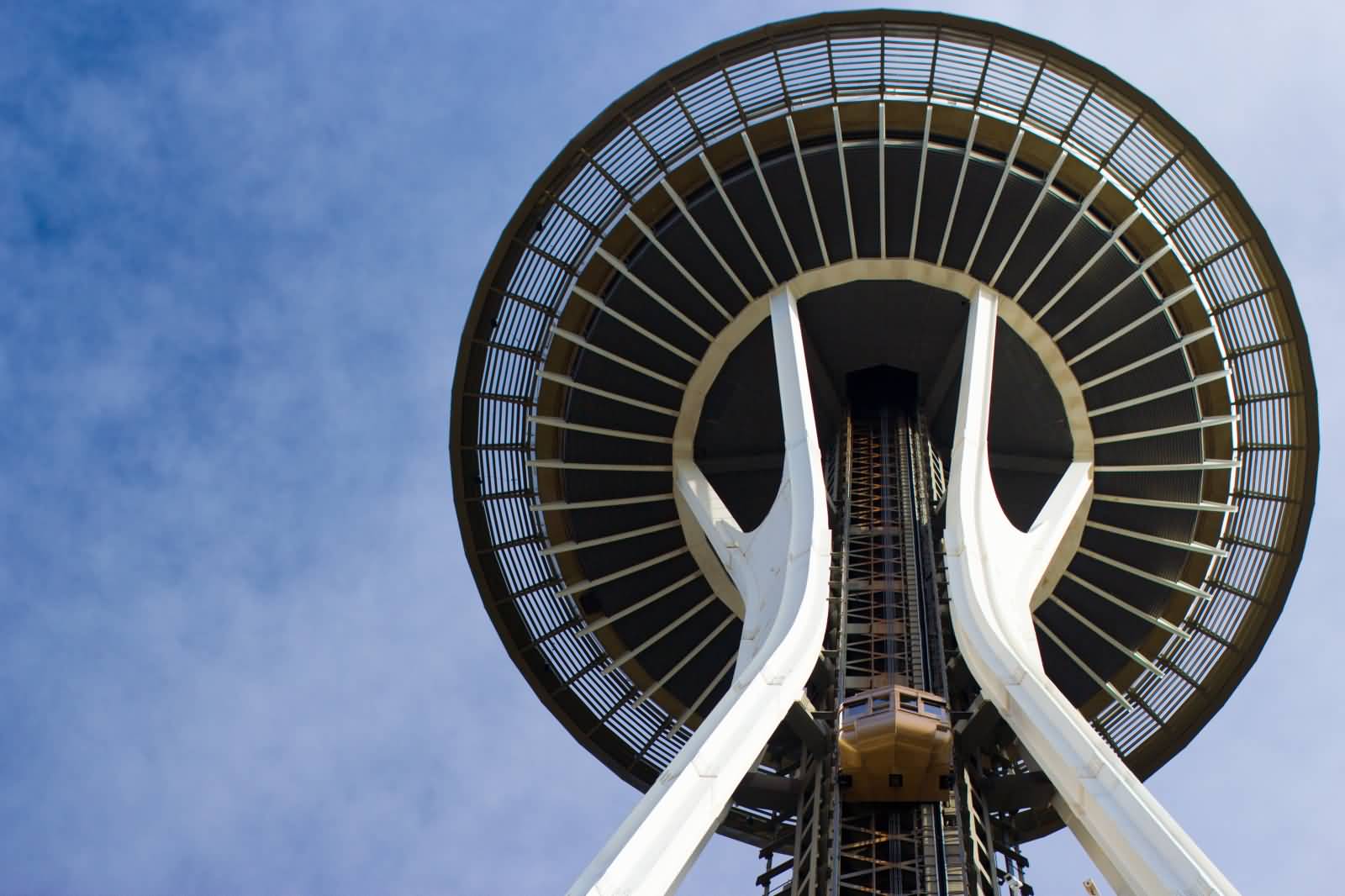 Closeup Of Space Needle From Below