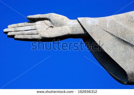 Closeup Of The Right Hand Of The Christ The Redeemer Statue