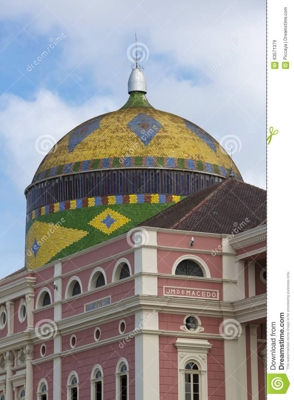 Colorful Dome Of The Amazon Theatre