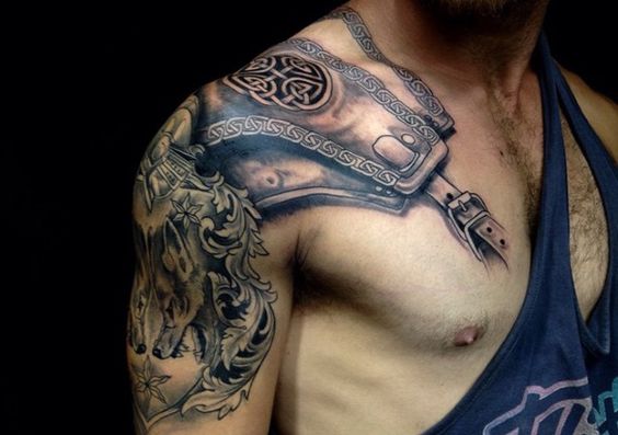 26+ Armor Shoulder Knight Tattoo