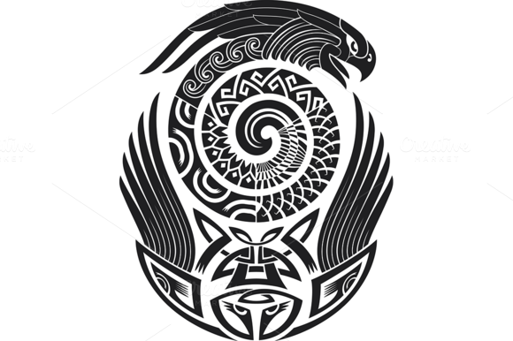 Cool Maori Pattern Tattoo Design