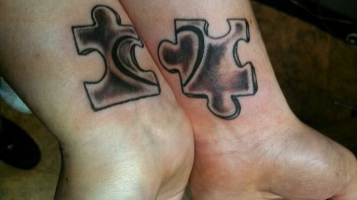 Couple Matching Puzzle Tattoo