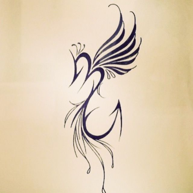 Creative Phoenix Scorpio Tattoo Design