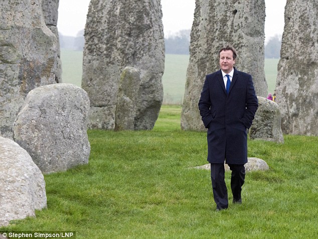 David Cameron Visits Stonehenge