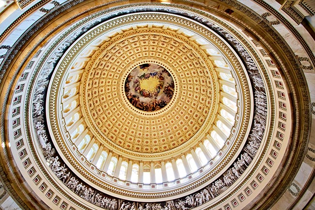Dome Inside United States Capitol