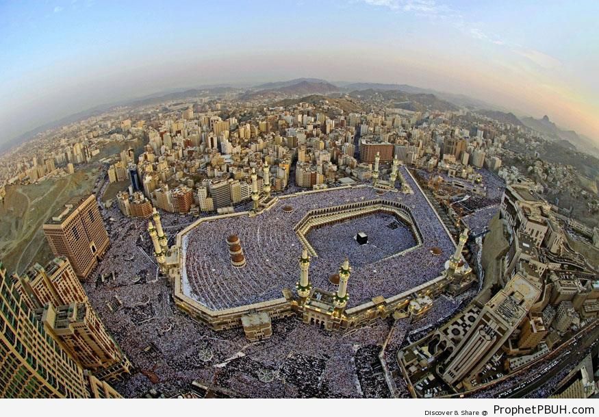 Eid Prayer At Al-Masjid al-Haram Aerial View